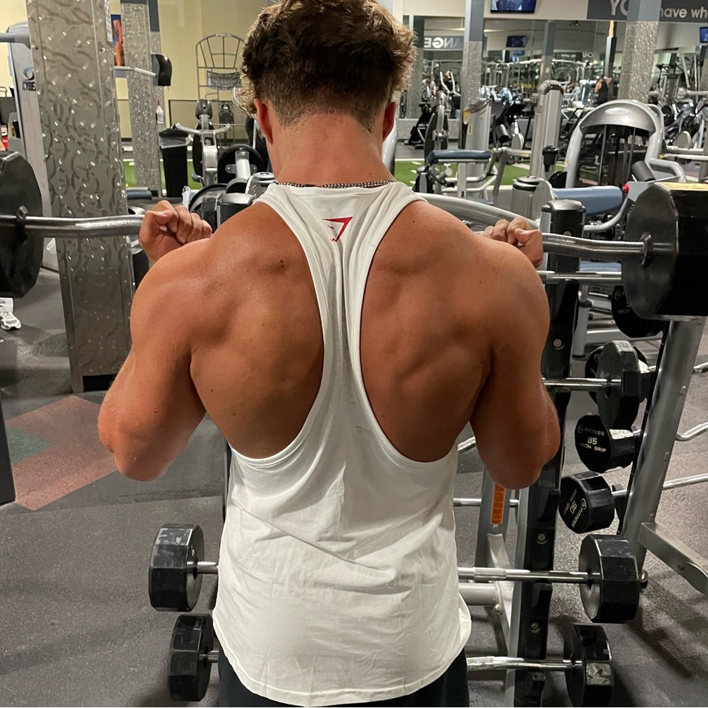GYMSHARK TANK TOP SHIRT PIZZA COMPANY CHEAT DAY 2012 THE ORIGINAL BIG SLICE JOCK - Picture 13 of 16